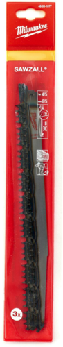 מארז 3 להבי מסור חרב Milwaukee 48001077 לעץ וגיזום - 240 מ