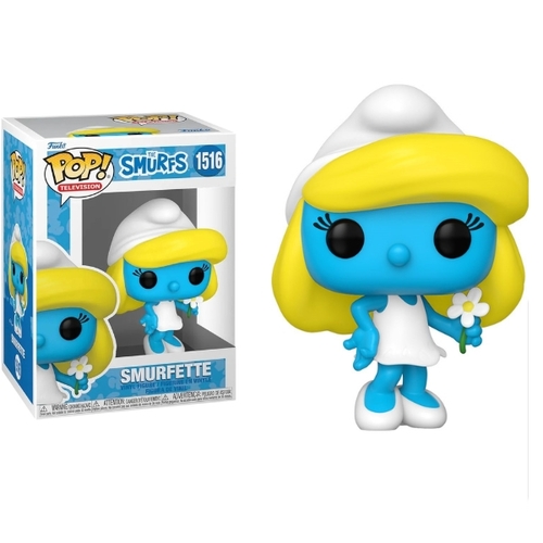 בובת פופ דרדסית עם פרח 1515 דרדסים| Funko Pop! The Smurfs - Smurfette -  