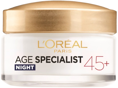 Loreal Age Specialist 45+ Night Cream 50ML לוריאל אייג ספיישליסט קרם לילה 45+