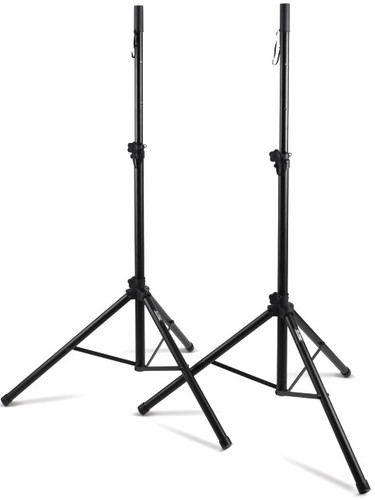 on stage ssp7900 dual speaker stands with carrying bag