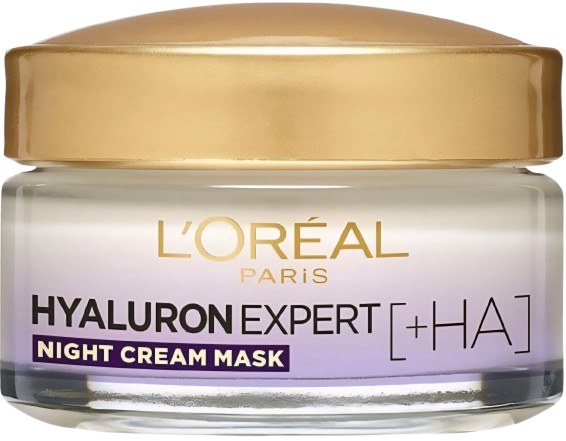 Loreal Hyaluron Expert Night Cream Mask 50ML לוריאל היאלורון אקספרט קרם לילה
