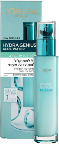 Loreal Hydra Genius Liquid Moisturiser Normal To Combination Skin 70ML לוריאל הידרה ג'יניוס ג'ל לחות קלילה לעור רגיל עד מעורב
