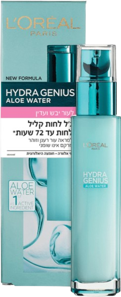 Loreal Hydra Genius Liquid Moisturiser Dry & Sensetive Skin 70ML לוריאל הידרה ג