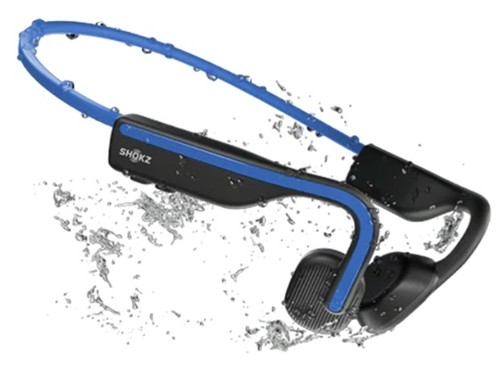 אוזניות הולכת עצם אלחוטיות צבע כחול Shockz OpenMove IP55
