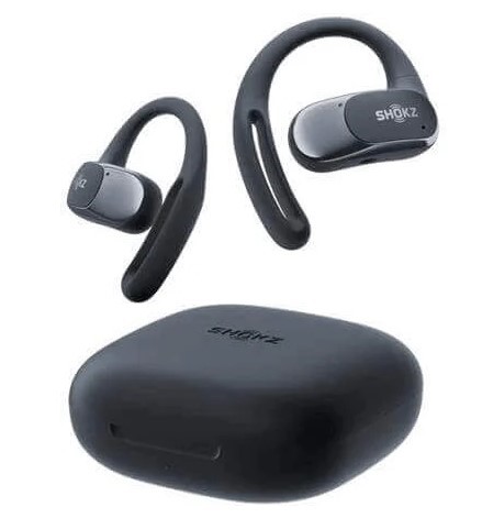 אוזניות אלחוטיות צבע שחור Shokz OpenFit Air