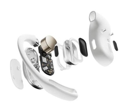 אוזניות אלחוטיות צבע לבן Shokz OpenFit Air