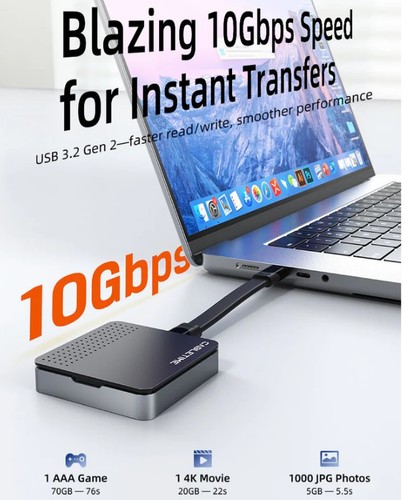 מארז חיצוני מגנטי CABLETIME ל-SSD NVMe M.2  