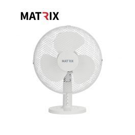 מאוורר מעוצב 50W שולחן 16" לבן 3 להבים MATRIX