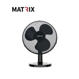 מאוורר מעוצב 40W שולחן 12" שחור 3 להבים MATRIX