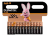 סט 12 סוללות Duracell  AAA PLUS 100% 
