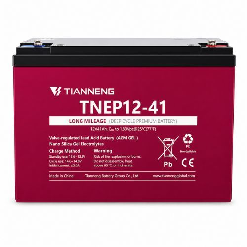 מצבר אטום פריקה עמוקה - TNEP 12V 41Ah 