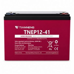 מצבר אטום פריקה עמוקה - TNEP 12V 41Ah