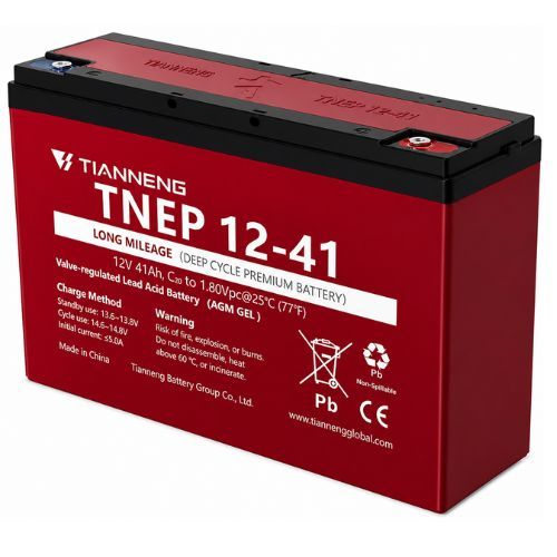 מצבר אטום פריקה עמוקה - TNEP 12V 41Ah 