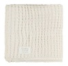 שמיכת פיקה וופל 75X100 מפקנת רכה ונעימה Cotton Cloud צבע שמנת