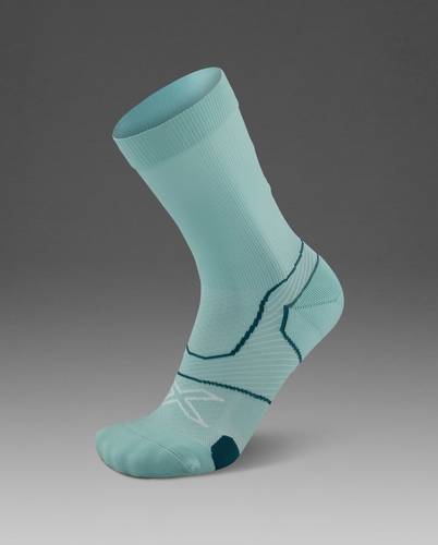 גרבי ריצה Vectr Cushion Crew Socks AQU/WHT
