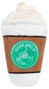 משחק לכלב בובת בארק כוס קפה - Cup Of Bark Roast Soft Play Toy For Dogs