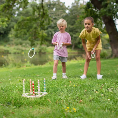 משחק השחלת טבעות Ring Toss מעץ