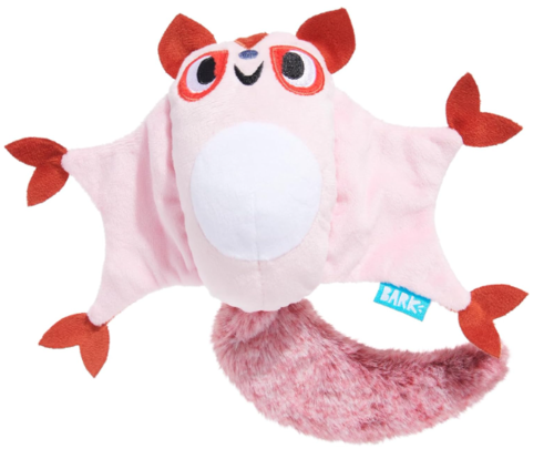 משחק לכלב בובת בארק סיידר השוגר גליידר - BARK Dog Toy Sydney Sugar Glider Squeaky Plush Toy