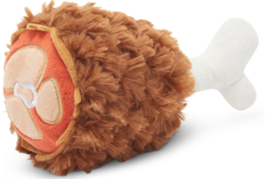 משחק לכלב בובת בארק פולקה עסיסית - BARK Dog Toy Tavern Turkey Leg Plush Toy For Dogs