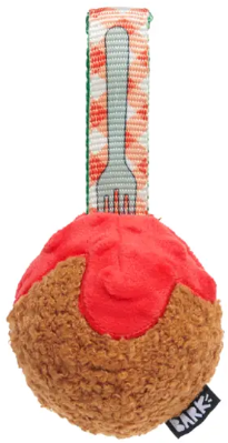 משחק לכלב בובת בארק כדור בשר לחיץ - Bark A Squeaky Meat-A-Ball Soft Play Toy For Dogs