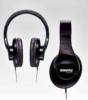 SHURE SRH240A - אוזניות ראש איכותיות