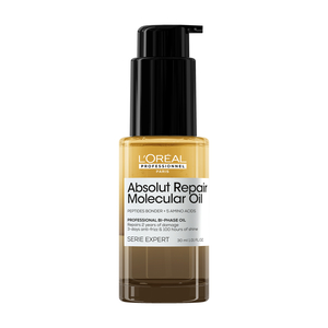 שמן דו פאזי מקצועי  ABSOLUT REPAIR MOLECULAR לשיקום שיער פגום 30 מ"ל