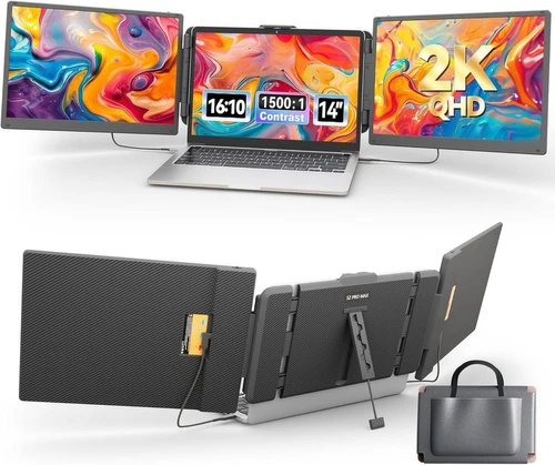 זוג מסכים ניידים OFIYAA Tri-Screen S2 Pro Max 15.6 שני מסכים אופייה