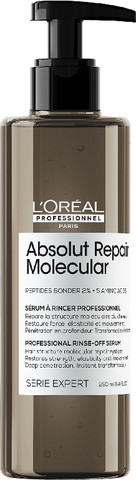 סרום מקצועי נשטף ABSOLUT REPAIR MOLECULAR לשיקום שיער פגום 250 מ