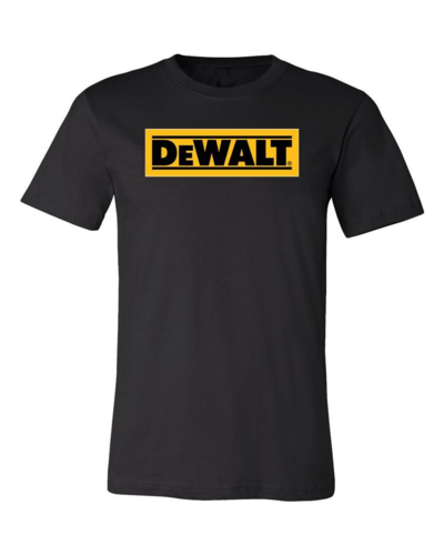 חולצת T-Shirt שחורה DeWALT דגם DWC114-001, מידה M