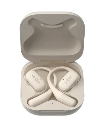 אוזניות אלחוטיות צבע בז' Shokz OpenFit Open-Ear