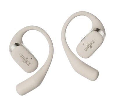 אוזניות אלחוטיות צבע בז' Shokz OpenFit Open-Ear