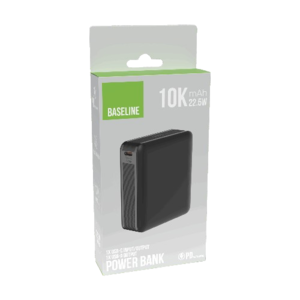 מטען נייד BASELINE POWER BANK 10K המטען הנייד שמחזיק יותר, טוען מהר יותר ונשאר איתך כל היום!