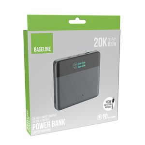 סוללת גיבוי 20K 100W Power Bank למחשב נייד BASELINE