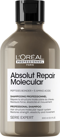 שמפו מקצועי ללא סולפט ABSOLUT REPAIR MOLECULAR לשיקום שיער פגום 300 מ
