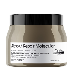 מסכה מקצועית מרוכזת ABSOLUT REPAIR MOLECULAR לשיער פגום 500 מ"ל