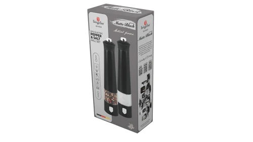 זוג מטחנות מלח ופלפל Berlinger Haus Matte Black BH9543