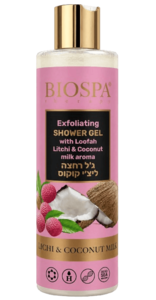 ג'ל רחצה ליצ'י וחלב קוקוס | 400 מ"ל | ביו ספא - BIOSPA