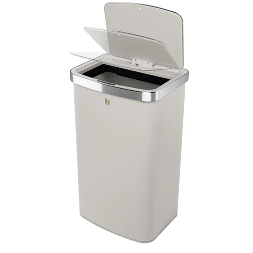 פח חכם מעוצב 60 ליטר קרם זהב Berlinger Haus BH9793