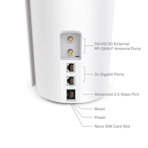 נתב אלחוטי TP-Link Deco X50-5G AX3000 Whole Home Mesh WiFi 6