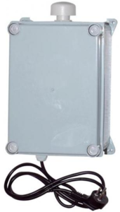 שנאי בקופסא IP55 כולל נשם ותקע 230/12V/350W ACTEC