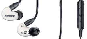SE215m+SPE אוזניות IN-EAR כוללת כבל פריק עם מיקרופון ולחצני שליטה Shure