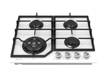 כיריים גז 4 מבערים 60 זכוכית לבנה TADIRAN TADGH60GW