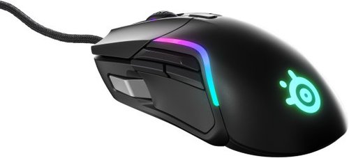עכבר SteelSeries Rival 5 RGB שחור לעיצוב נוח וביצועים גבוהים