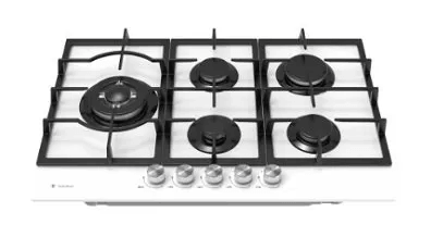 כיריים גז 5 מבערים 75 זכוכית לבנה TADIRAN TADGH75GW