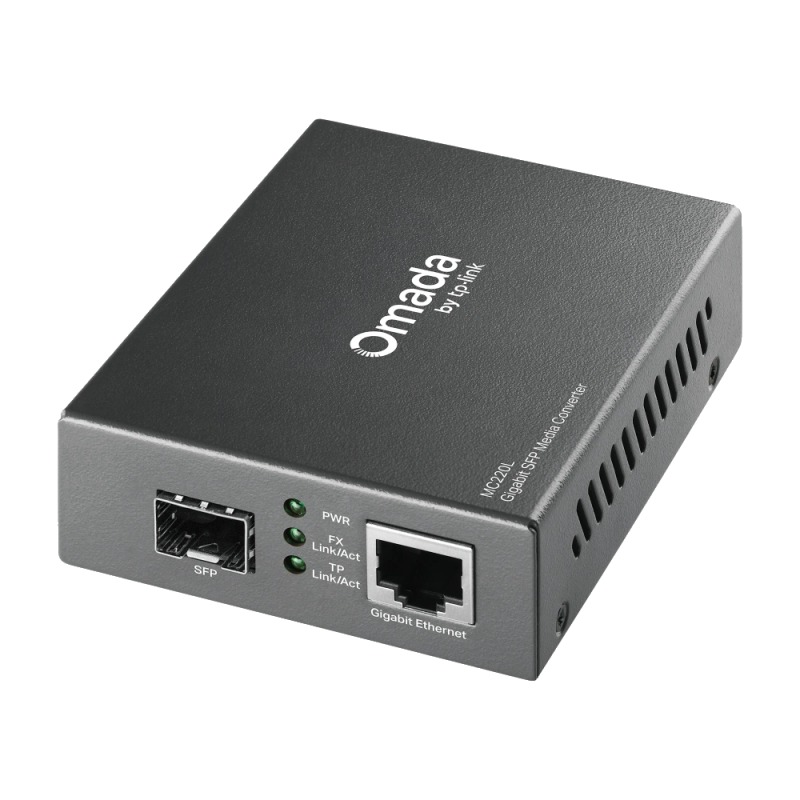 מוצר רשת TP-Link ממיר אופטי MC220L SFP-GIGA LAN מבית OMADA