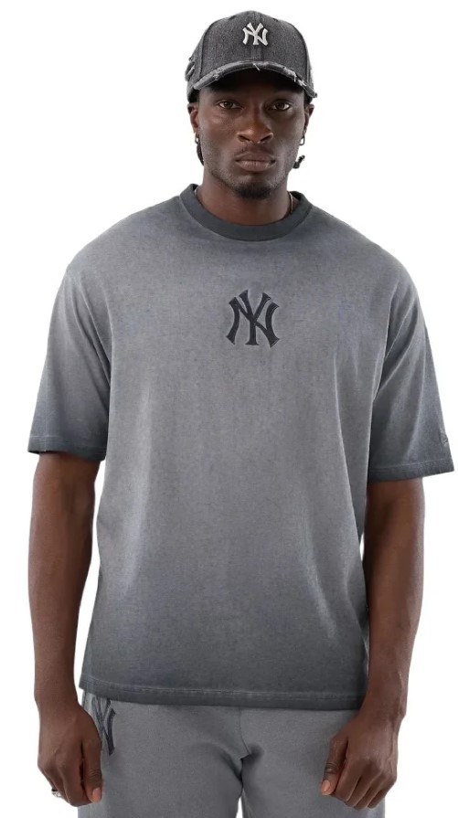 חולצת ניו ארה New Era Mets MLB Arch Black Oversized T-Shirt | גברים