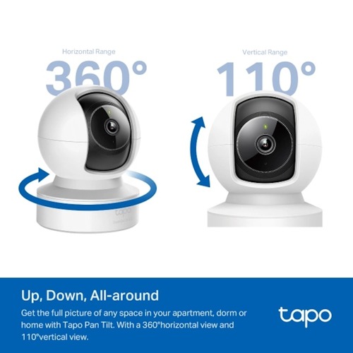 מצלמה TAPO C222 WIFI Pan/Tilt AI Home Security 4MP IP