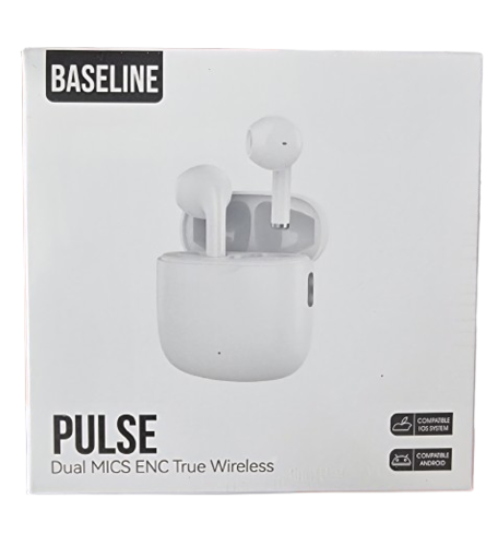 BASELINE PULSE – אוזניות True Wireless עם 2 מיקרופונים וסינון רעשים לשיחות חדות וברורות