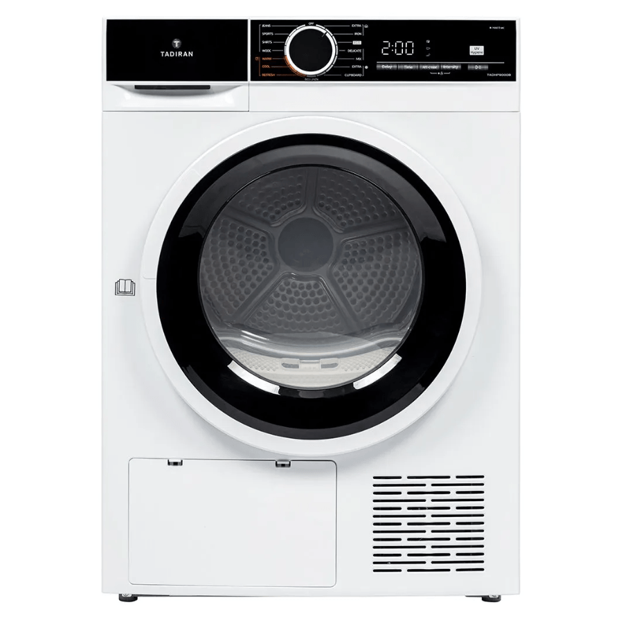 מייבש כביסה 8 ק"ג HEAT PUMP TADHP9000B דלת שחורה TADIRAN