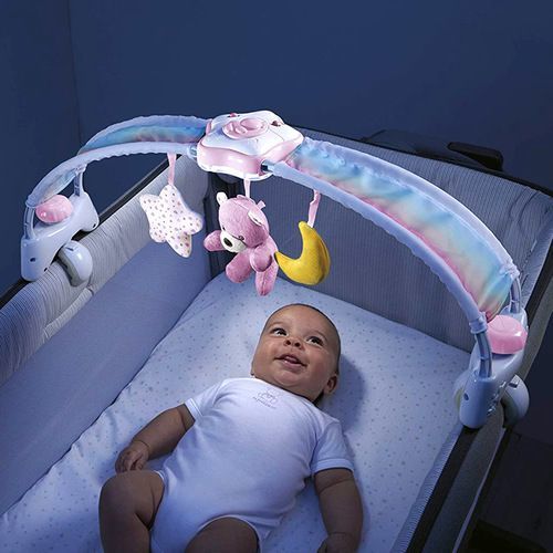 מובייל מוזיקלי / קשת צעצועים קשת בענן - Rainbow Bed Arch-ורוד chicco
